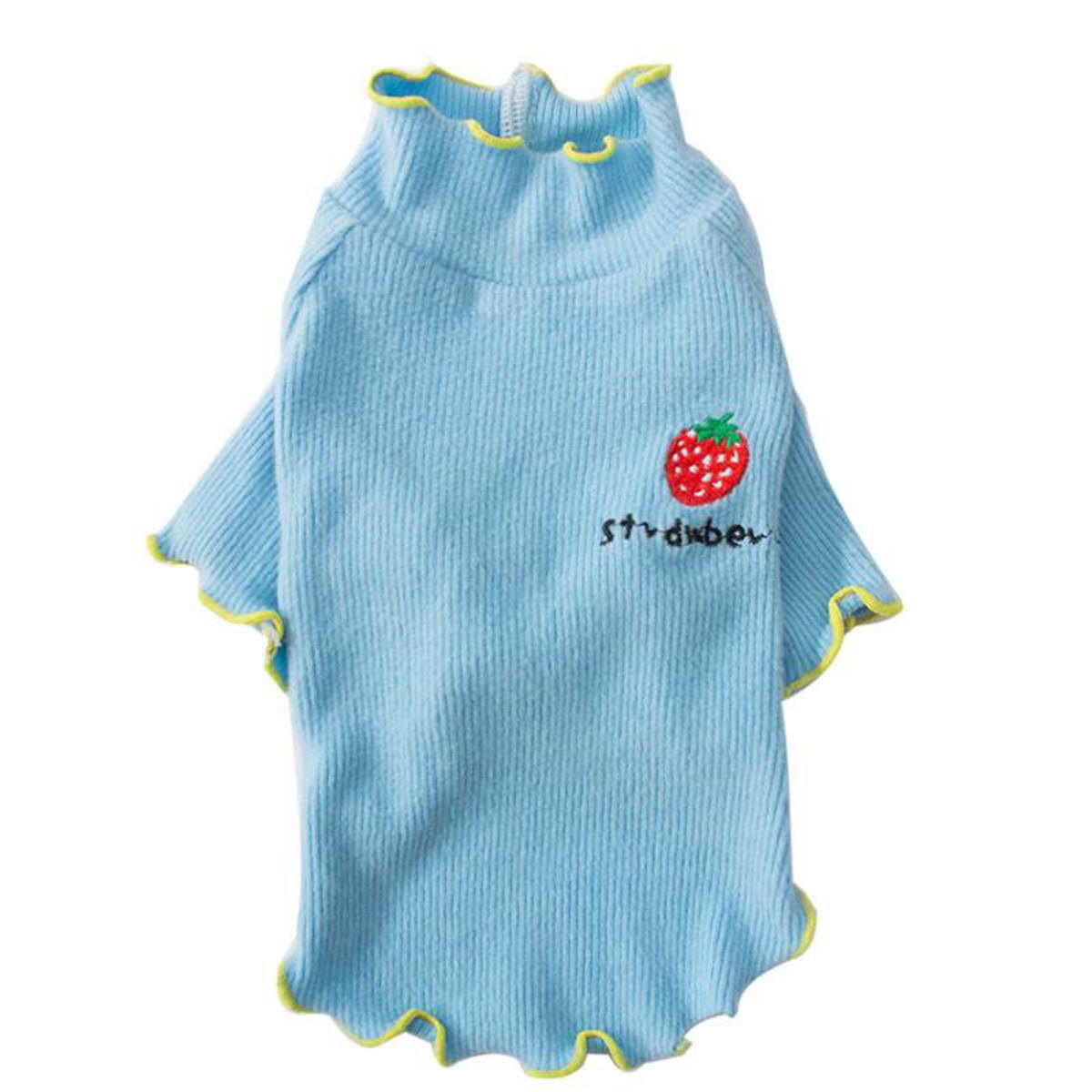 セール 犬 服 おしゃれ いちごシャツ Tシャツ カットソー ハイネックT