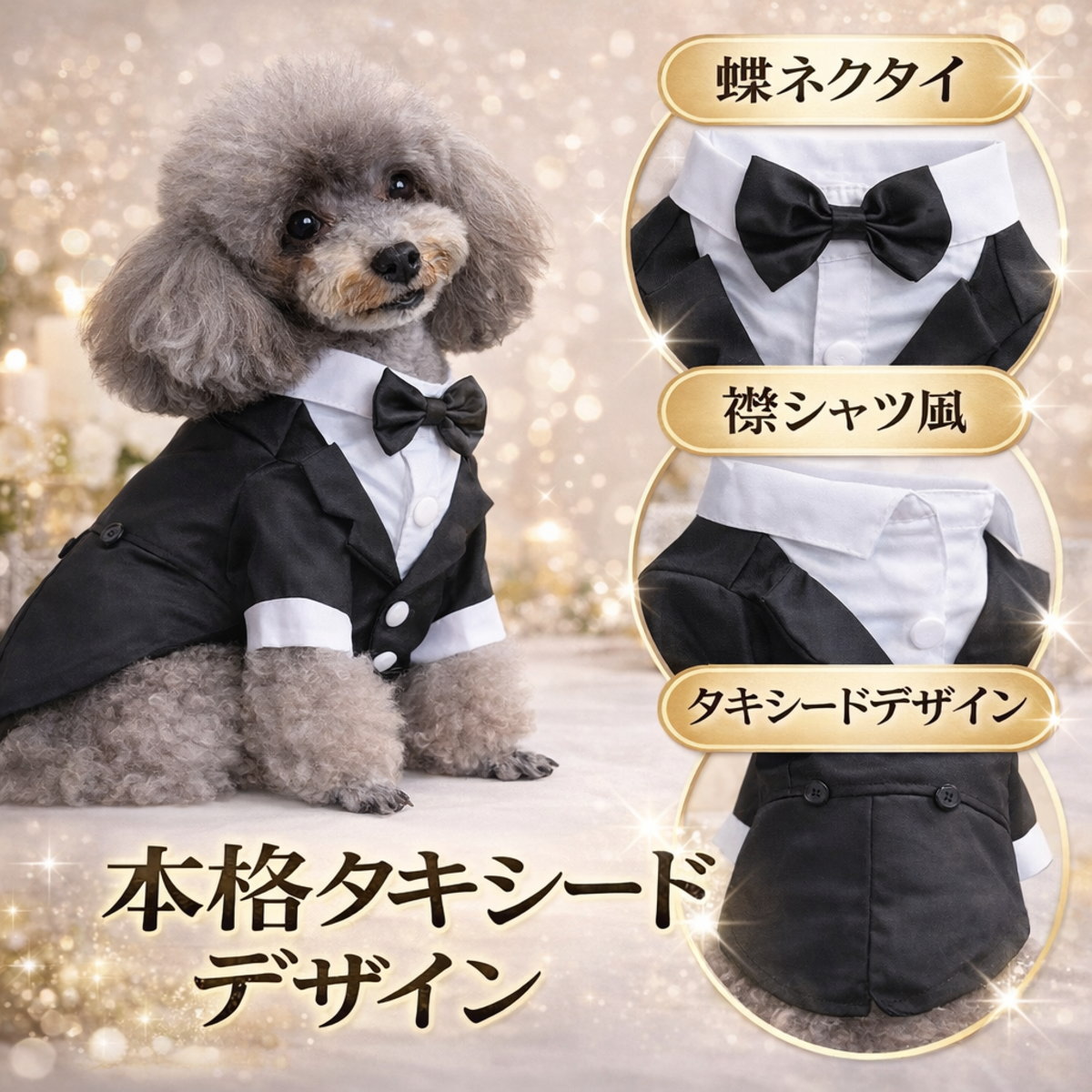 犬 服 タキシード ドレス 小型犬 中型犬 男の子 結婚式 誕生日