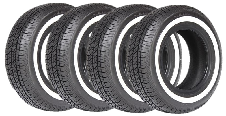 LINGLONG ホワイトウォールタイヤ 4本セット 205/70R14 4本セット リンロン 205/70R14 94S L670 ホワイトリボン LINGLONG