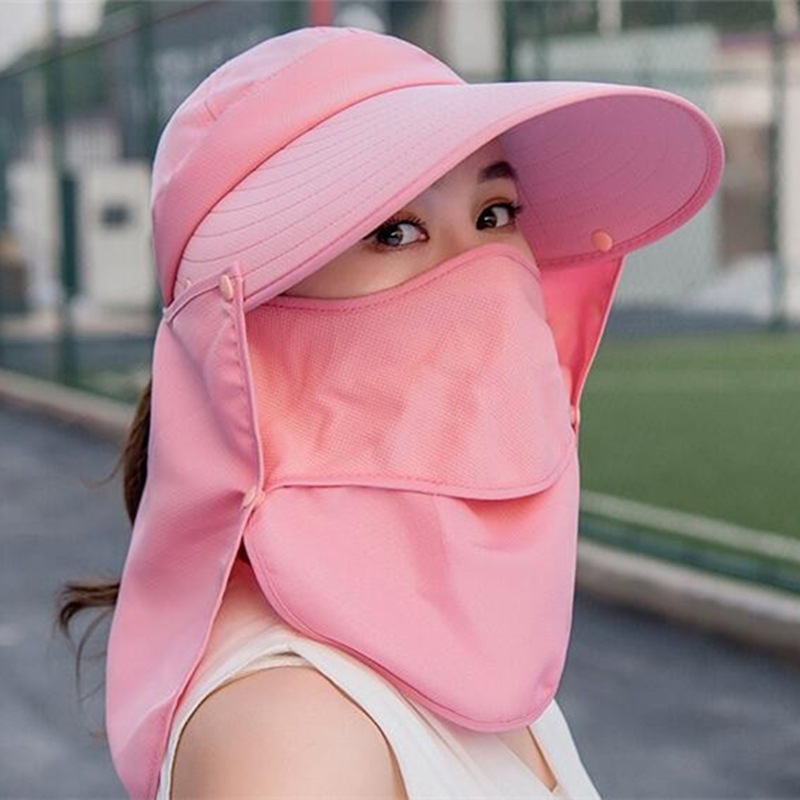 帽子 レディース ハット 紫外線 uvカット 日よけ つば広 農作業 ガーデニング 紫外線対策 サンバイザー フェイスカバー 春夏 ベージュ グレー 青 ペイズリー
