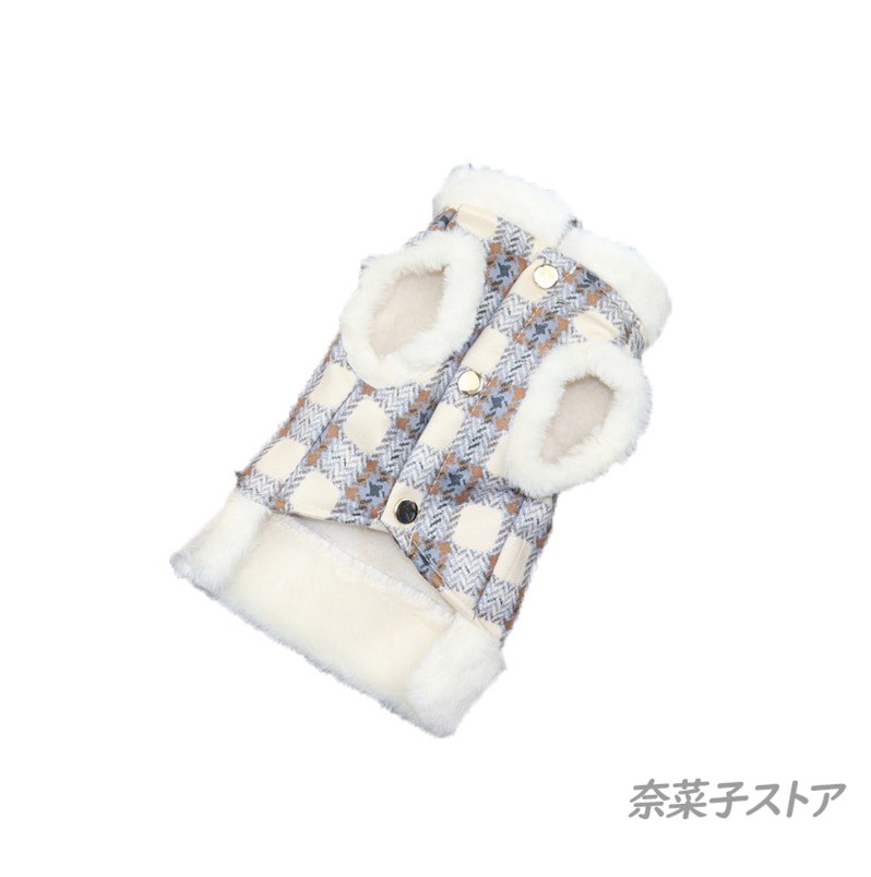 ＼2枚購入で200円OFF／ペット服　犬服 ニット 犬用 犬 ドッグウェア ペットグッズ ペット チェク柄　猫用 猫服 猫パーカ 冬服 秋服  暖かい　プレゼント　裏起毛｜nikolove-store｜03