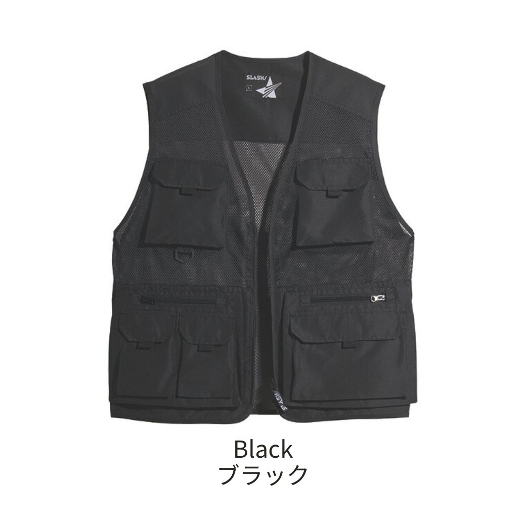 SLASH シンメン 06514 メッシュベスト メンズ 作業服 夏用 多機能