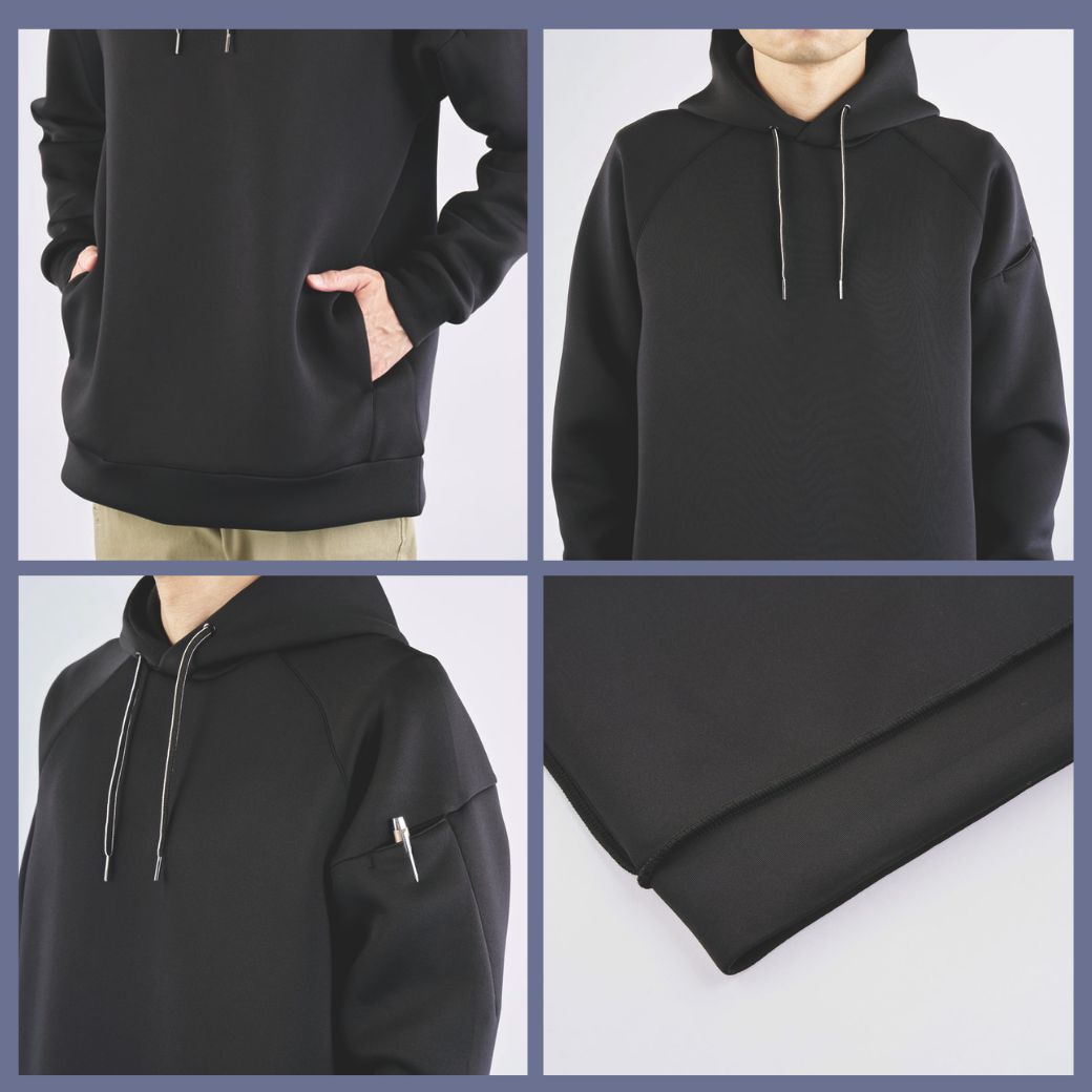 SLASH パーカー メンズ シンメン 軽量 4WAYストレッチ 静電気防止 作業