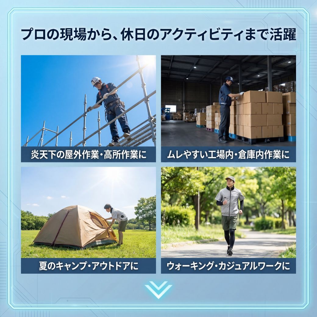 空調風神服 フルセット ペルチェ ファン付きウ...の詳細画像4