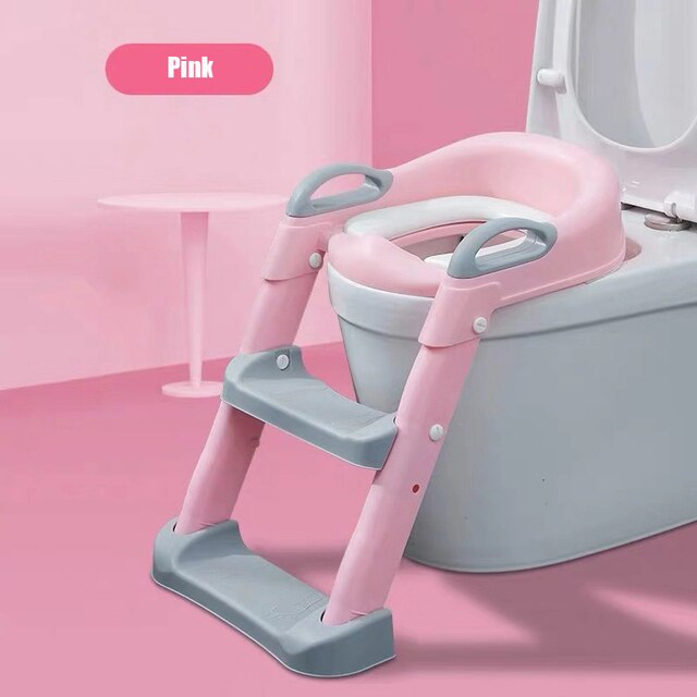 年末のプロモーション 折りたたみ幼児トイレシート便器背もたれトレーニング椅子とステップスツールはしごのための幼児の少年少女の安全トイレpotties