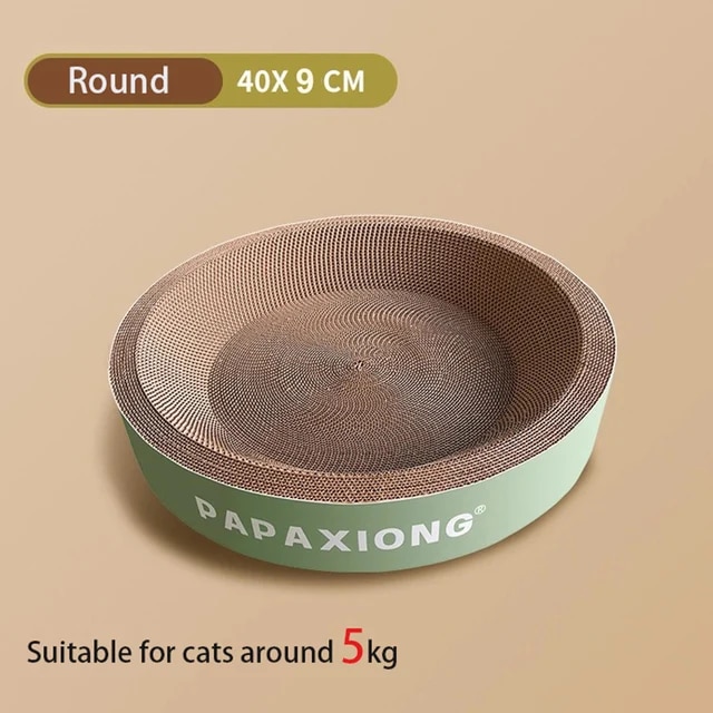 ンラインサイト 猫用の丸い楕円形のスクラッチポスト，頑丈なコーン型のおもちゃ
