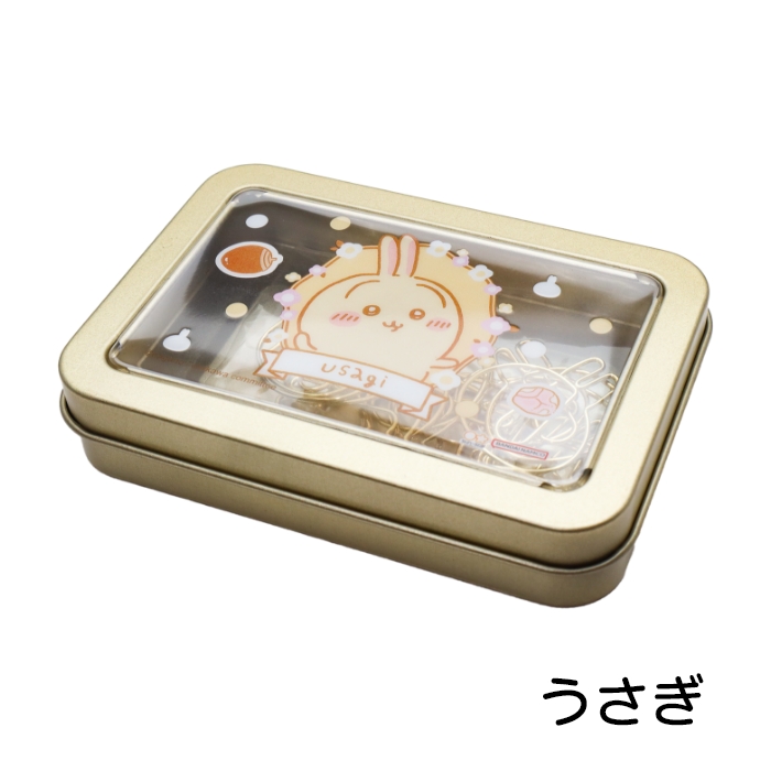 ちいかわ 缶入クリップ うさぎ ハチワレ モモンガ 小物入 サンスター文具 | ブランド登録なし | 04