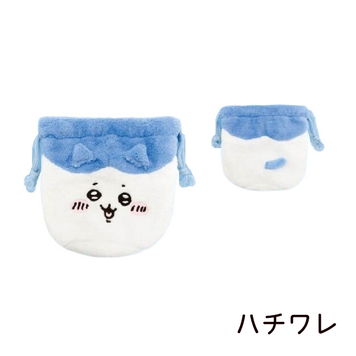 ちいかわ フェイス巾着 ハチワレ うさぎ モモンガ 白猫 猫柄 マリモクラフト CHIIKAWA 小物入 | ブランド登録なし | 02