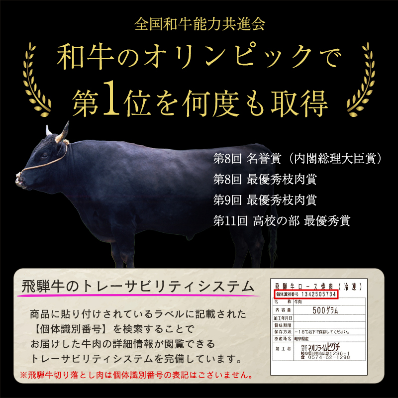 飛騨牛 焼肉 メガ盛り 1kg カルビ 赤身 ...の詳細画像3