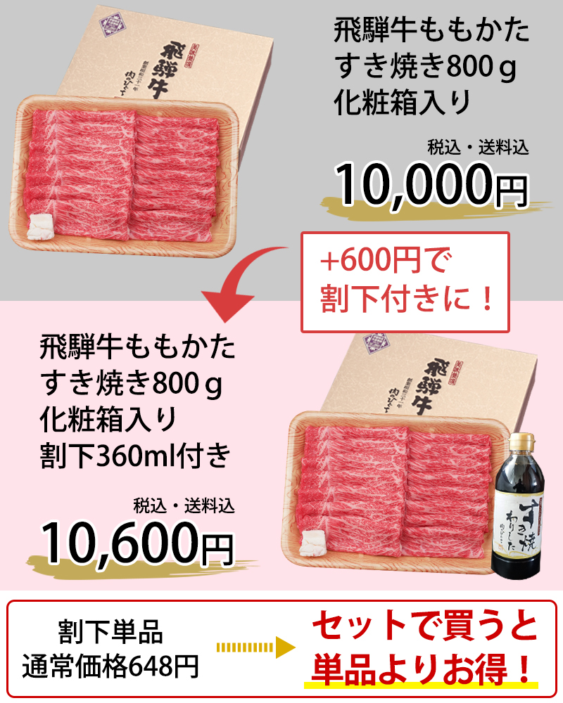 母の日 父の日 2026 肉 ギフト A4A5等級 飛騨牛 もも かた すき焼き 800g  約4-5人前 送料無料 肉 牛肉 赤身 御祝 御礼 内祝 爆買 | 飛騨牛 | 20