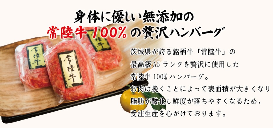 体に優しい無添加ハンバーグ