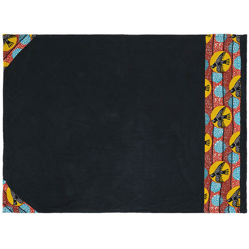 アフリカン柄 大判 ひざ掛け 膝掛け ブランケット (4色 135×100cm