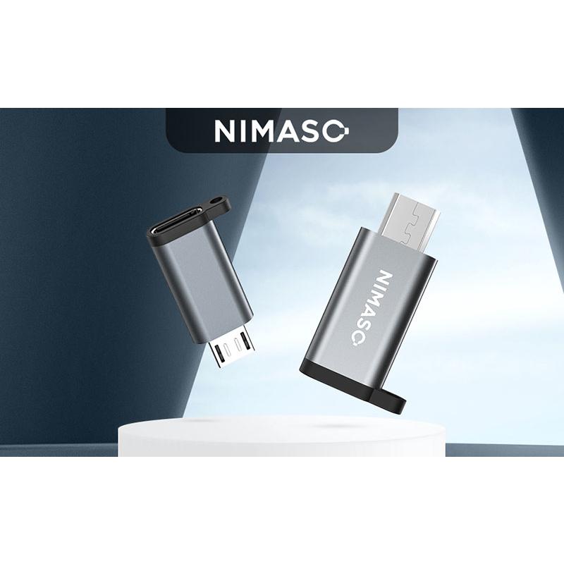 NIMASO 2個 Type-C to Micro USB 変換アダプター/Micro USB to Type-C 変換アダプター  急速充電対応 MacBook/iPad/Galaxyなど機種対応｜nimaso｜02