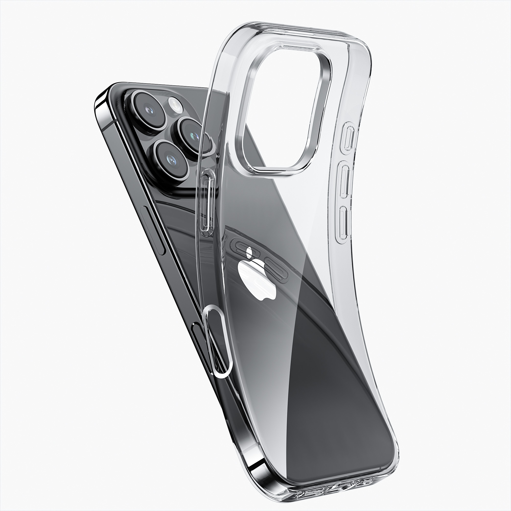 【ポイント利用】NIMASO iPhone16e/iPhone 16 ケース クリア 透明 TPU 薄型 米軍MIL規格 衝撃吸収 黄ばみにくい ワイヤレス充電対応（清水シリーズ） | NIMASO | 07