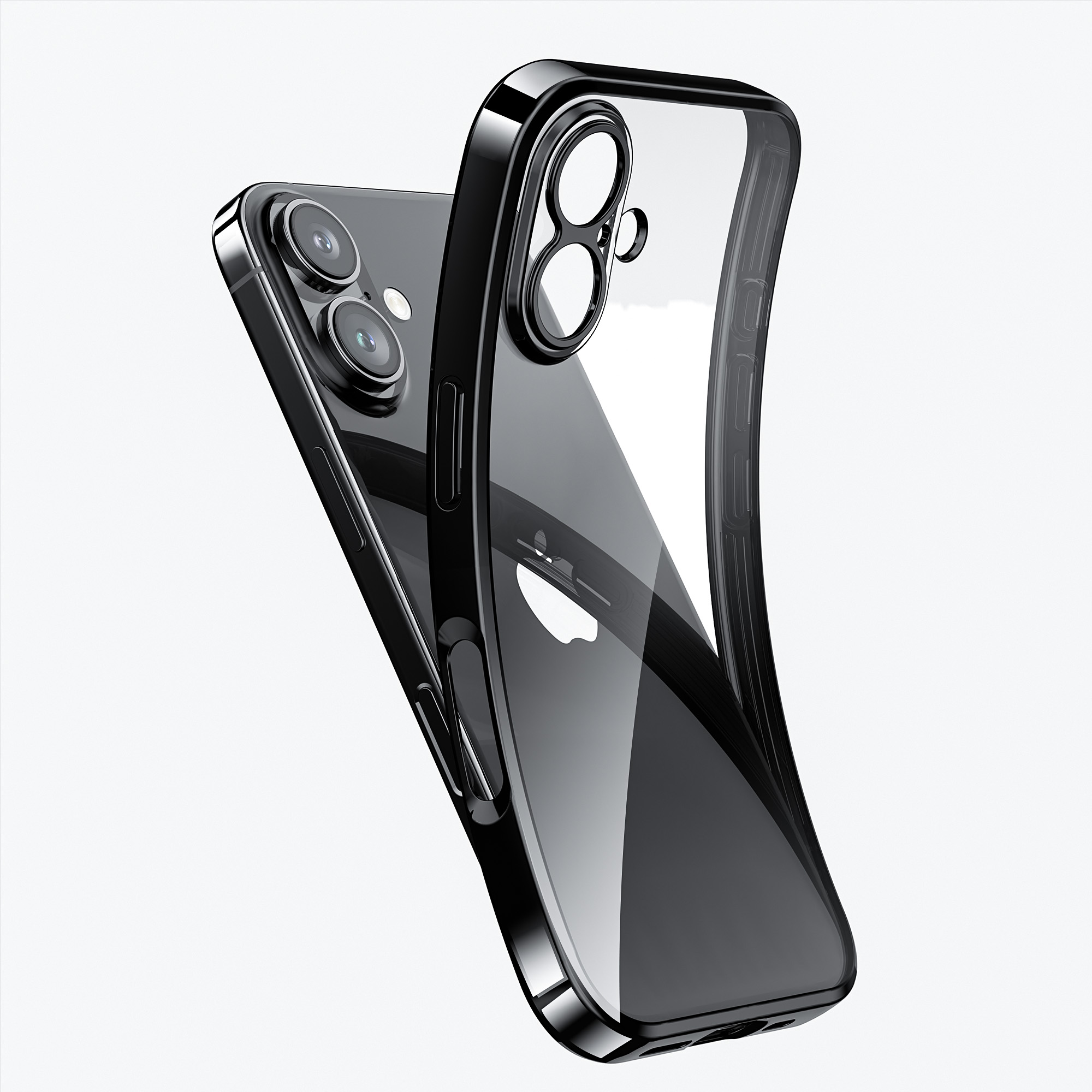 【ポイント利用】NIMASO iPhone16e/iPhone 16 ケース クリア 透明 TPU 薄型 米軍MIL規格 衝撃吸収 黄ばみにくい ワイヤレス充電対応（清水シリーズ） | NIMASO | 09
