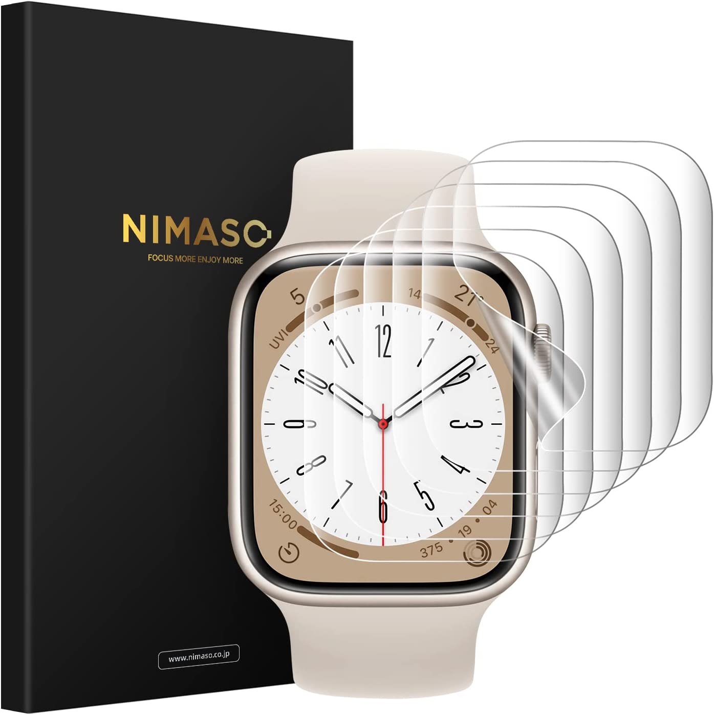 NIMASO アップルウォッチフィルム6枚 Apple Watchフィルム Ultra SE2 SE Series 9 8 7 6 5 4 3 2 1 高透明 指紋防止 ソフトTPU 液晶保護 薄い 38mm 40mm｜nimaso｜04