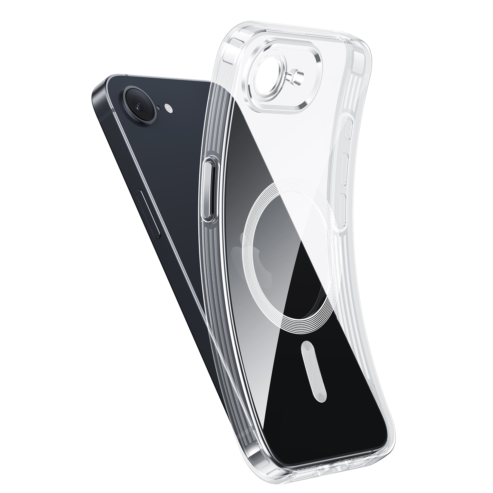 【ポイント利用】NIMASO iPhone16e/iPhone 16 ケース クリア 透明 TPU 薄型 米軍MIL規格 衝撃吸収 黄ばみにくい ワイヤレス充電対応（清水シリーズ） | NIMASO | 16