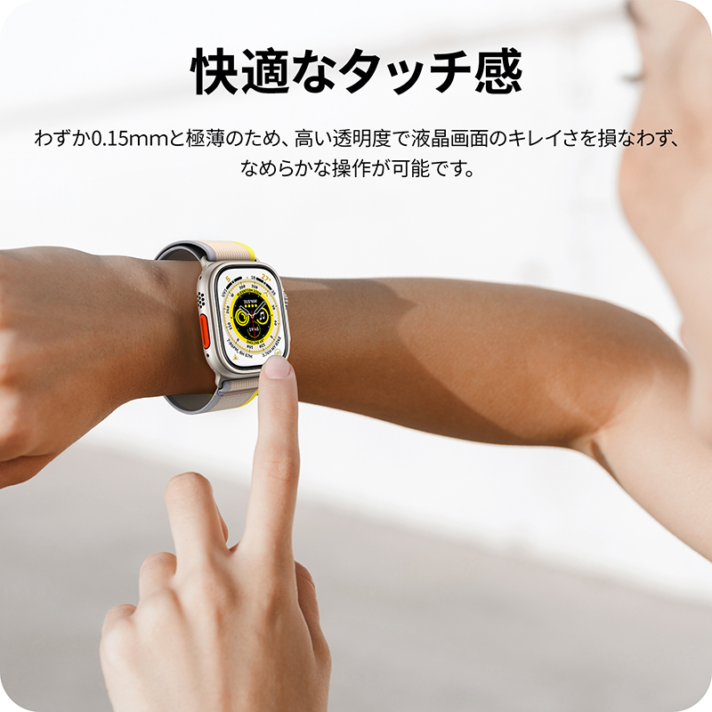 NIMASO アップルウォッチフィルム6枚 Apple Watchフィルム Ultra SE2 SE Series 9 8 7 6 5 4 3 2 1 高透明 指紋防止 ソフトTPU 液晶保護 薄い 38mm 40mm｜nimaso｜07