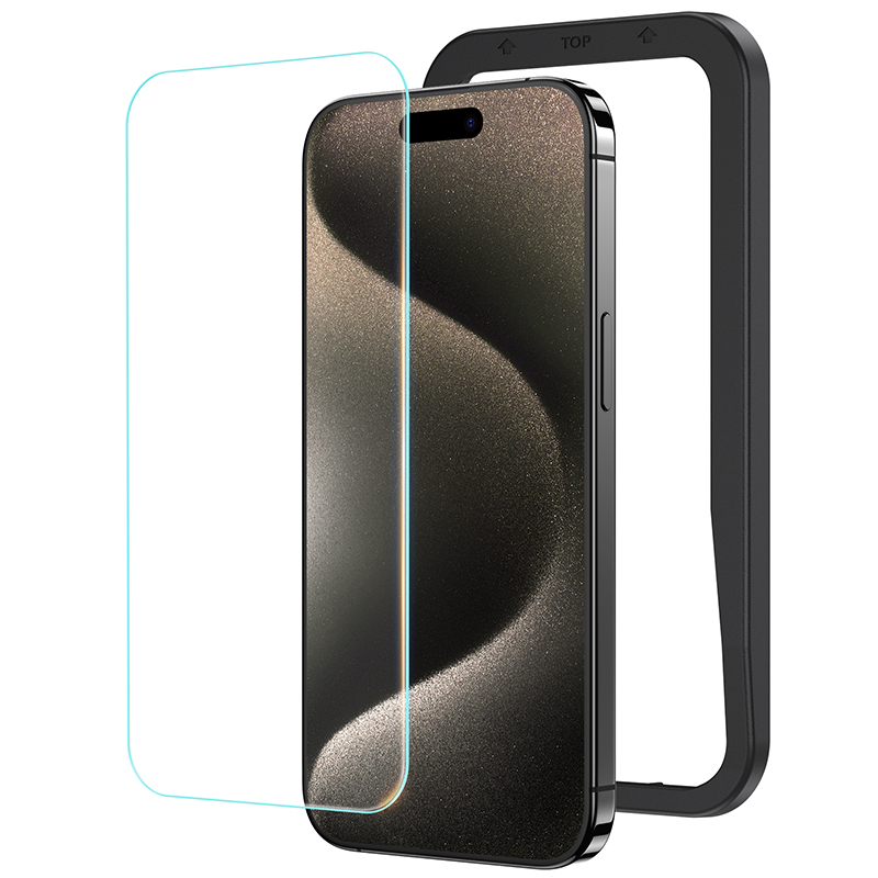 NIMASO iphone15pro ガラスフィルム iphone14 Pro Max iPhone15 14 plus 1枚 ガラスフィルム  アイフォン液晶保護フィルム 光沢タイプ強化ガラス 9H硬度
