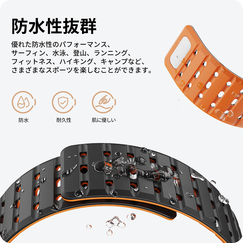 NIMASO 新品 アップルウォッチ バンド シリコン マグネット