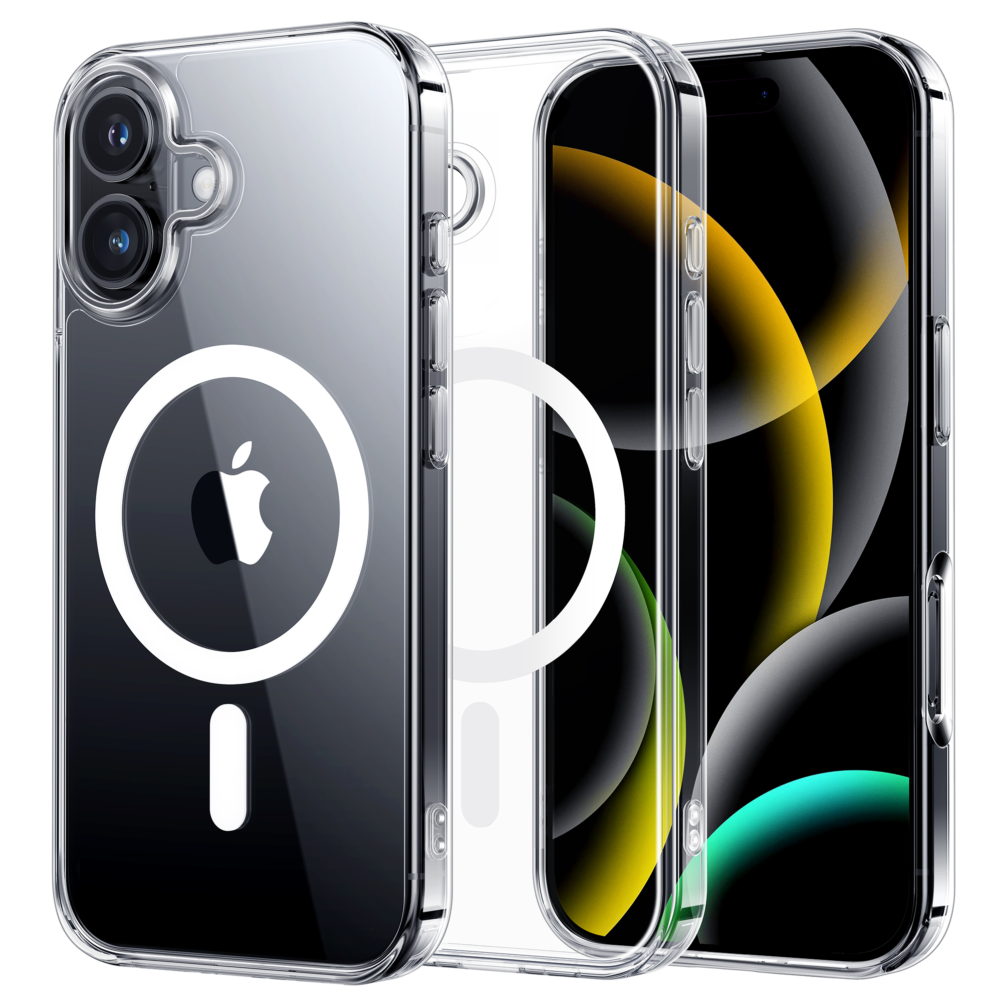 【ポイント利用】NIMASO iPhone16eケース/iPhone16 MagSafe対応 黄変防止 マグネット搭載 耐衝撃 16pro 16promax SGS認証 ワイヤレス充電（氷星シリーズ） | NIMASO | 01