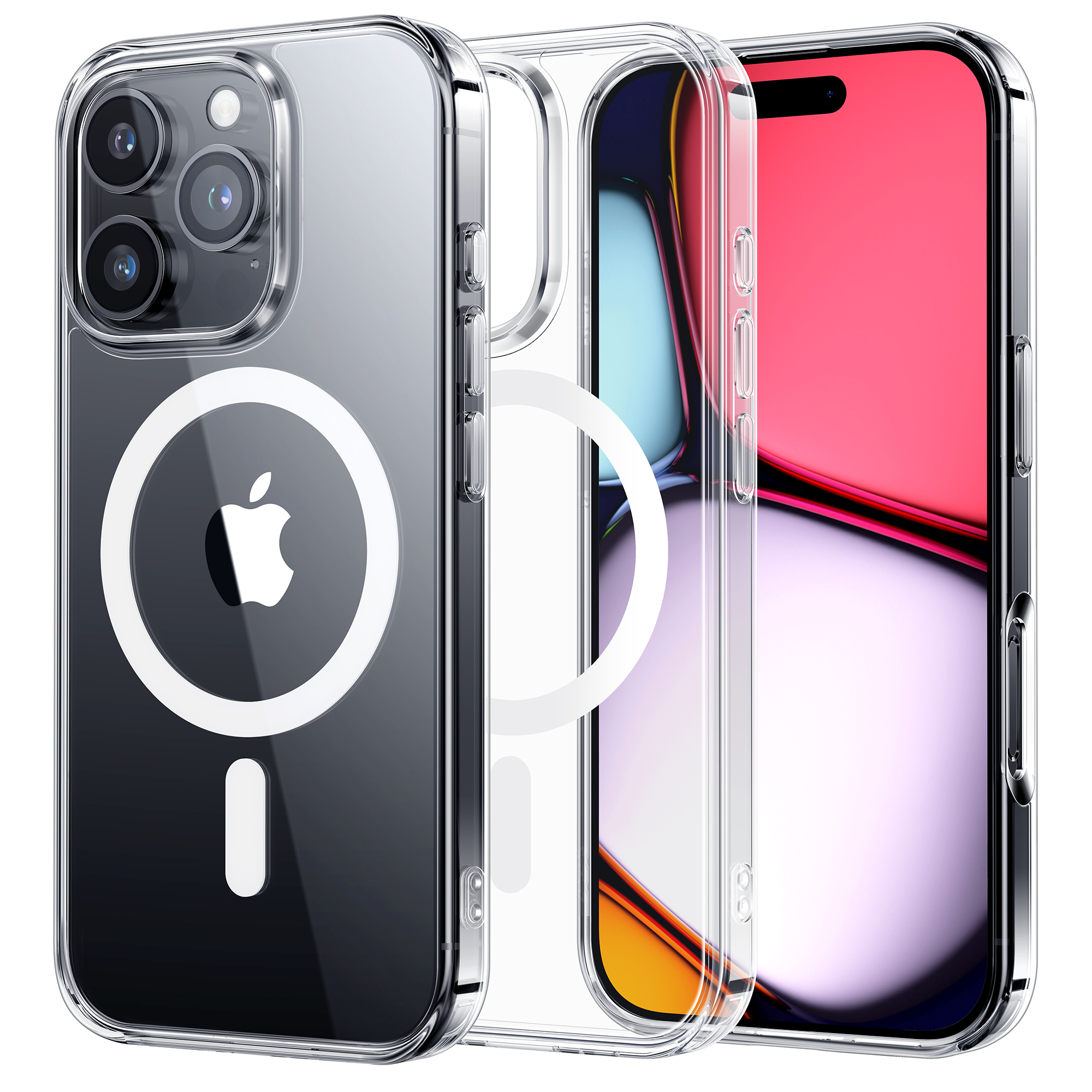 【ポイント利用】NIMASO iPhone16eケース/iPhone16 MagSafe対応 黄変防止 マグネット搭載 耐衝撃 16pro 16promax SGS認証 ワイヤレス充電（氷星シリーズ） | NIMASO | 03