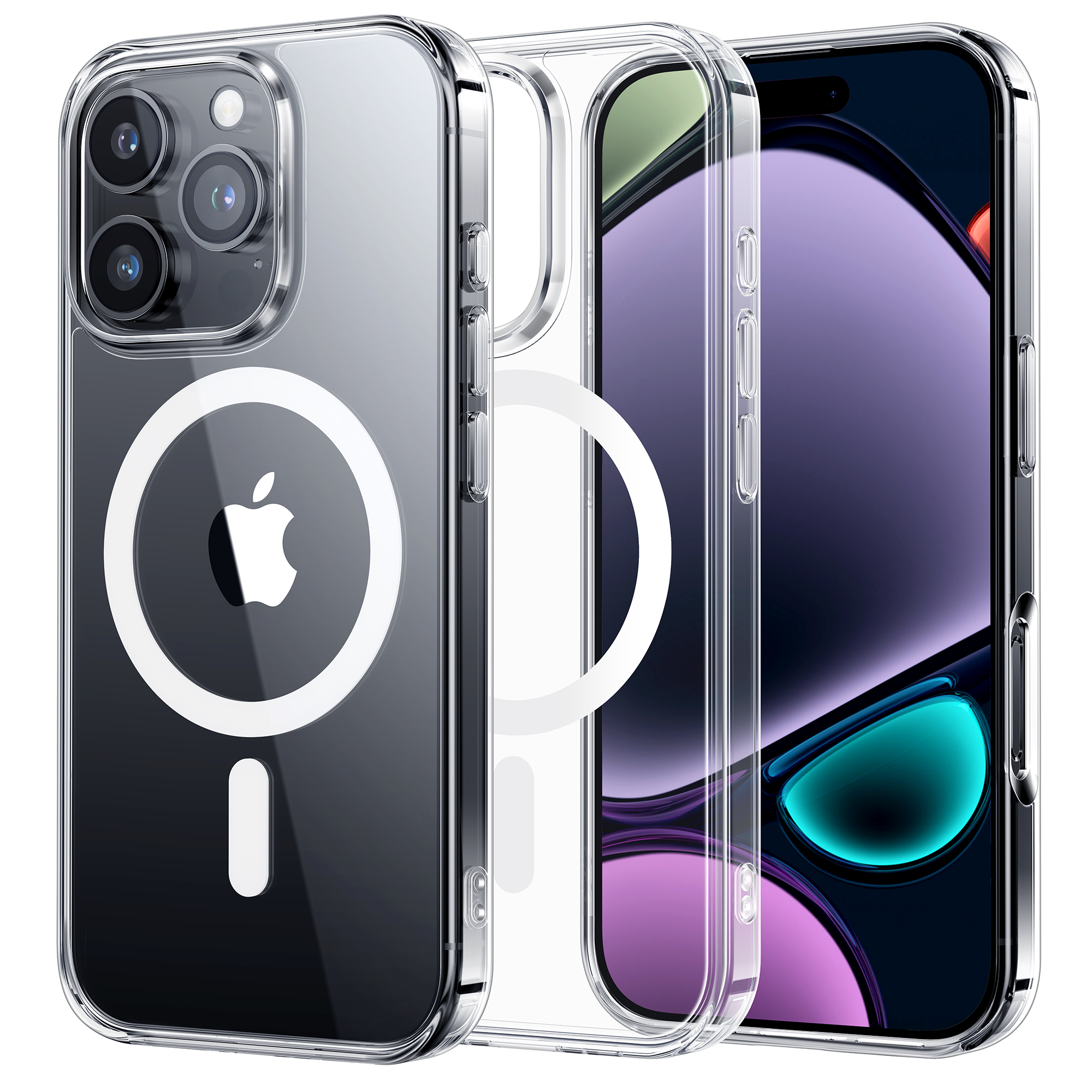 【ポイント利用】NIMASO iPhone16eケース/iPhone16 MagSafe対応 黄変防止 マグネット搭載 耐衝撃 16pro 16promax SGS認証 ワイヤレス充電（氷星シリーズ） | NIMASO | 04