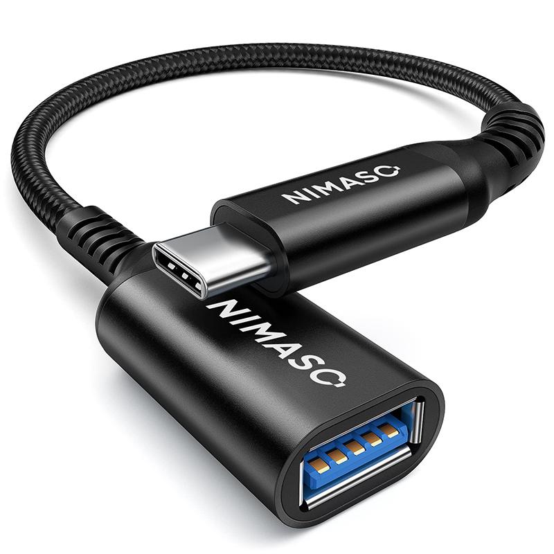 NIMASO USB C 変換 アダプター 変換ケーブル (Type C - USB 3.0 メス) 20CM OTG ケーブル タイプC 変換コネクター アダプター タイプc 高速データ転送｜nimaso｜02