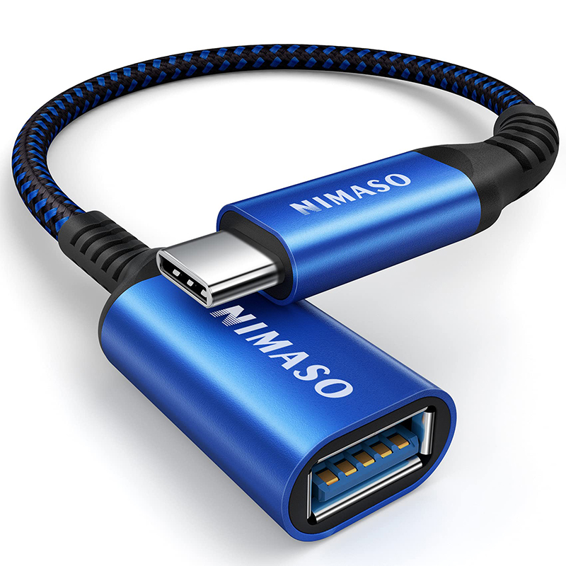 NIMASO USB C 変換 アダプター 変換ケーブル (Type C - USB 3.0 メス) 20CM OTG ケーブル タイプC 変換コネクター アダプター タイプc 高速データ転送｜nimaso｜05