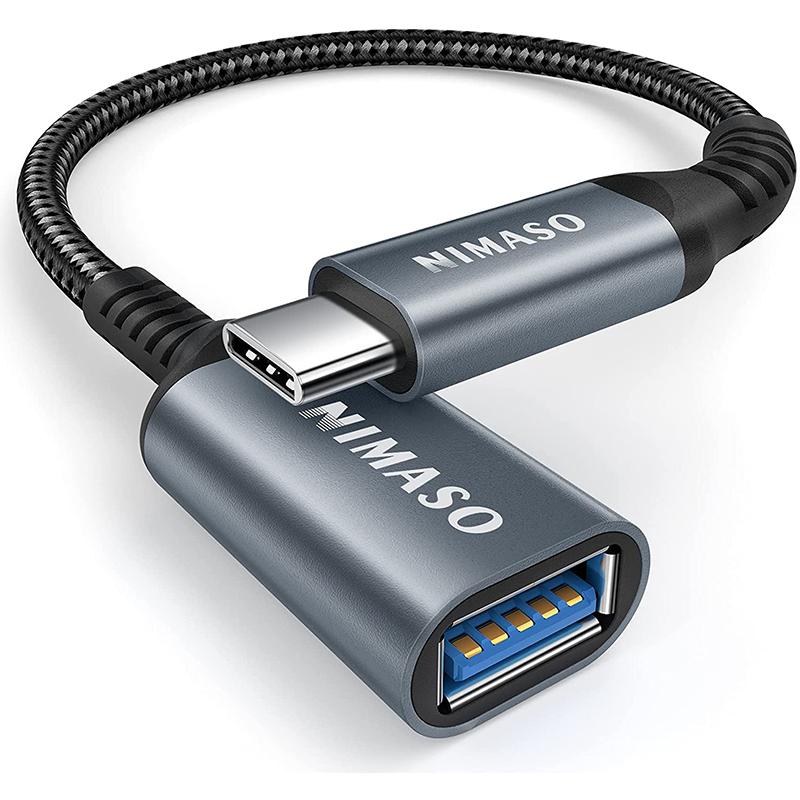 NIMASO USB C 変換 アダプター 変換ケーブル (Type C - USB 3.0 メス) 20CM OTG ケーブル タイプC 変換コネクター アダプター タイプc 高速データ転送｜nimaso｜04