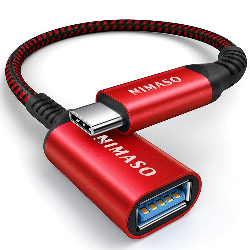 NIMASO USB C 変換 アダプター 変換ケーブル (Type C - USB 3.0 メス) 20CM OTG ケーブル タイプC 変換コネクター アダプター タイプc 高速データ転送｜nimaso｜03
