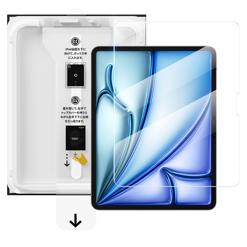 10%OFFクーポン】NIMASO iPad フィルム 自動位置合わせ・自動