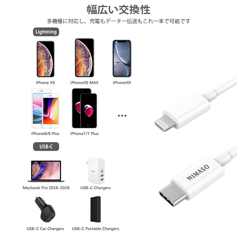 2本 iphone ケーブル Type C to Lightning ケーブル USB C toライトニング ケーブル Apple MFi認証取得  Power Delivery 急速充電 iPhone14 iPhone14pro ipad :yr-ns-01:NimasoDirect - 通販 -  Yahoo!ショッピング