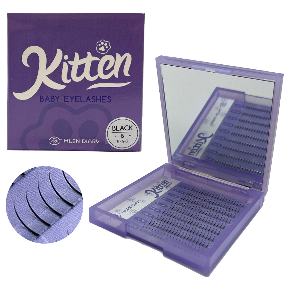 MLENセルフで簡単まつエク セルフつけまつげ まつげ単体 説明書付 鏡付
