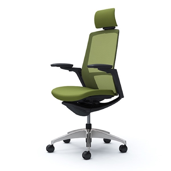 Finora フィノラ エクストラハイバック ブラックボディ メッキパネル クッションシート ポリッシュ脚 可動肘 C78CBR C78CFR オカムラ okamura_5