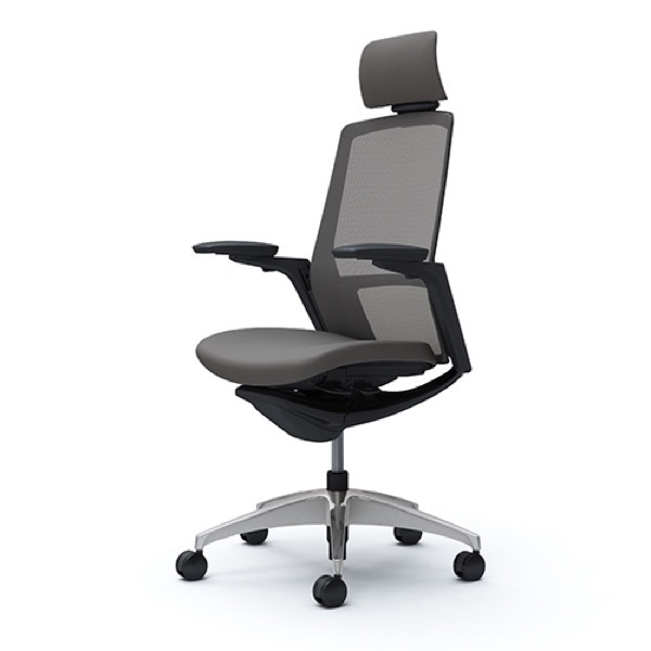 Finora フィノラ エクストラハイバック ブラックボディ メッキパネル クッションシート ポリッシュ脚 可動肘 C78CBR C78CFR オカムラ okamura_11
