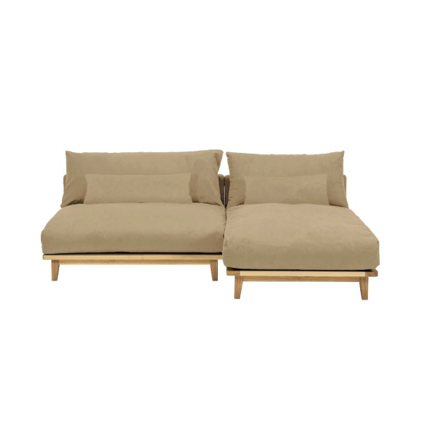 幸せになるソファ ワイド+ロング セット ペット対応 三人掛け 3P FUM