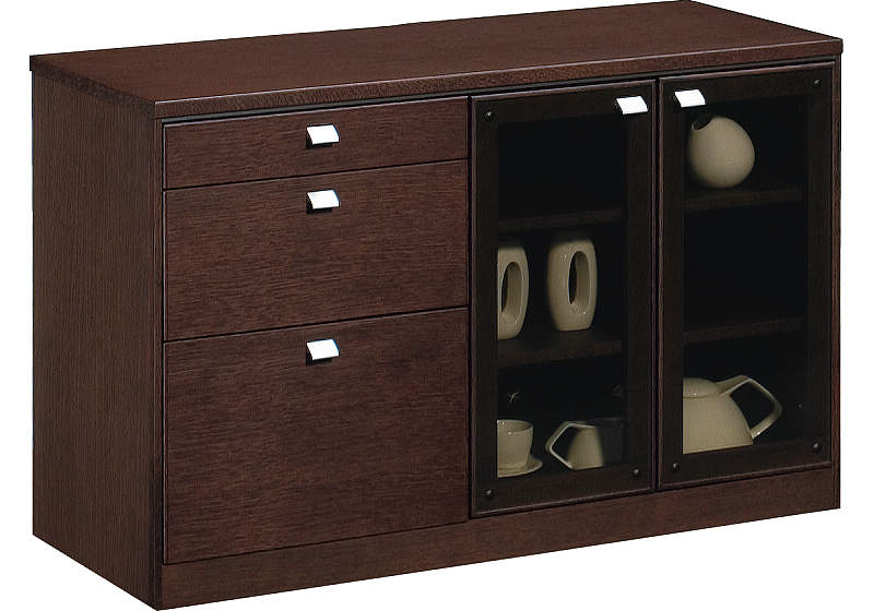 【特価品】カリモク◇◆サイドキャビネット◆キャビネット◇ ロールドアキャビネット 幅180cm QW6400 ウォールナット