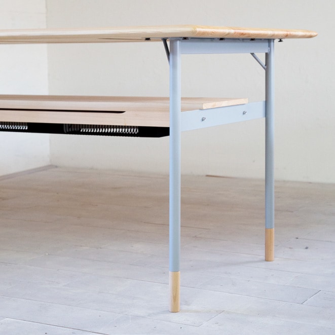 日美 アリー ダイニングテーブル 01 ヒノキ ALY dining table 01