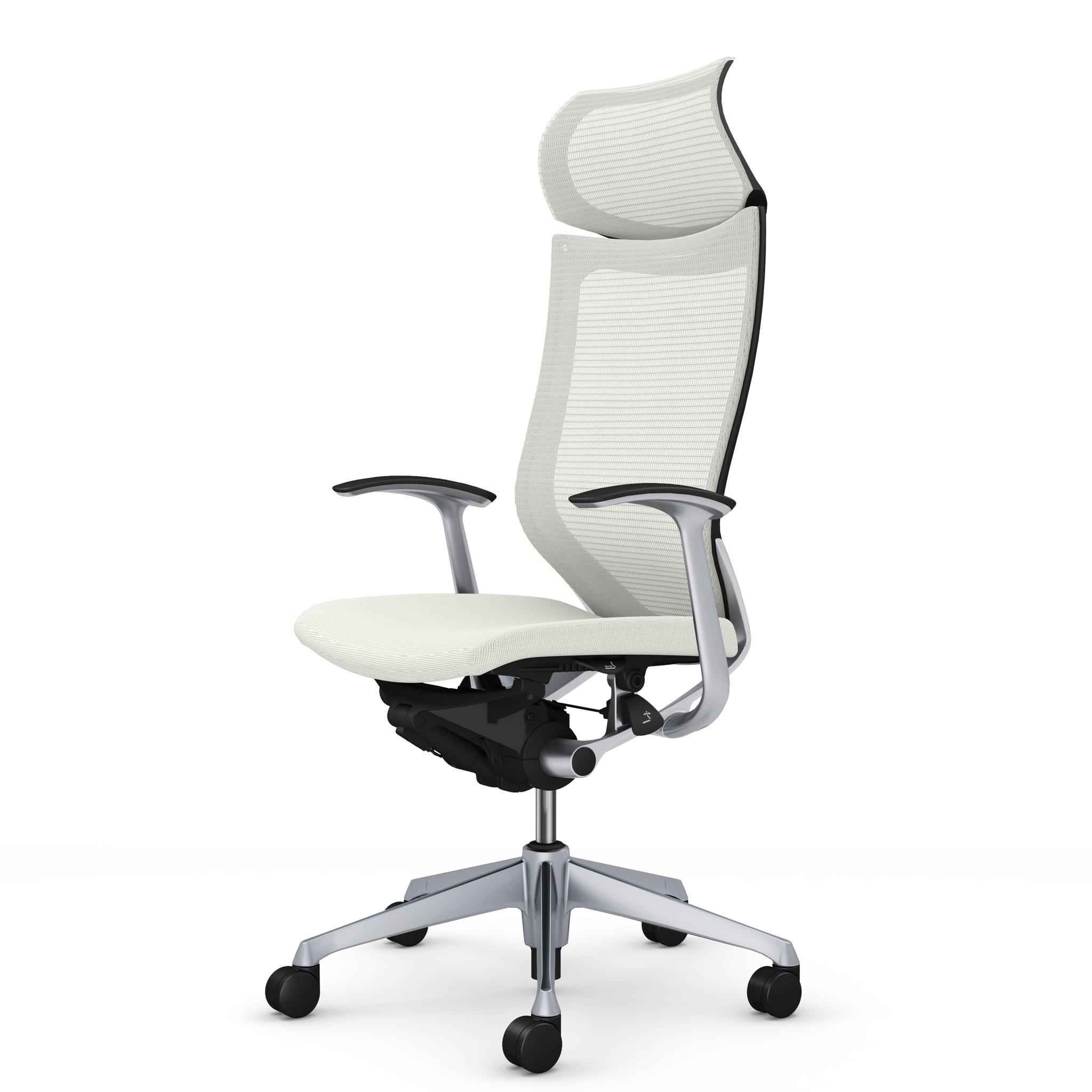 バロン スタンダードメッシュ 座クッション EXハイバック 固定ヘッドレスト 固定肘 ブラック／シルバー CP47DR CP47NR Baron オカムラ okamura_2