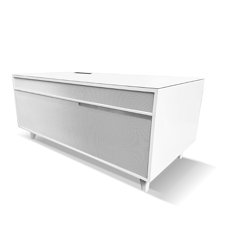 サファイア 冷蔵庫・冷凍庫付きリビングテーブル STB80 2ドア 81L 幅