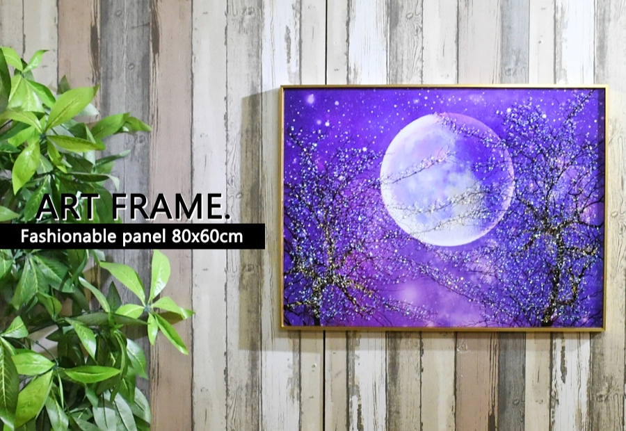 アートパネル 60×80 水晶絵 XG3189 風水 錦鯉 壁掛けパネル 絵