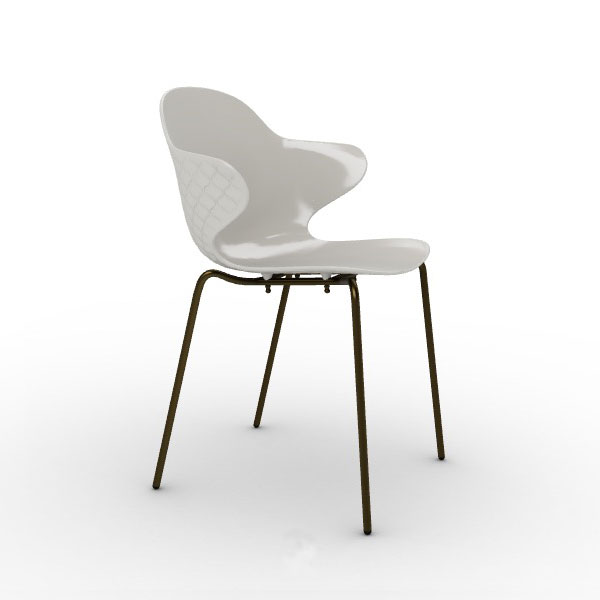 カリガリス SAINT TROPEZ サントロペ CS1845 2脚セット ダイニングチェア 脚部：ホワイト・ブロンズ calligaris おしゃれ 爆買_8