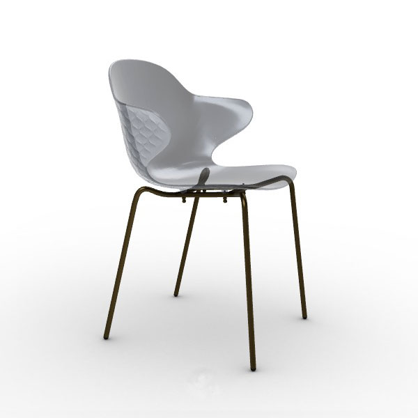 カリガリス SAINT TROPEZ サントロペ CS1845 2脚セット ダイニングチェア 脚部：ホワイト・ブロンズ calligaris おしゃれ 爆買_10