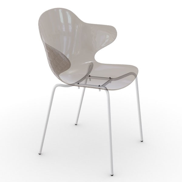 カリガリス SAINT TROPEZ サントロペ CS1845 2脚セット ダイニングチェア 脚部：ホワイト・ブロンズ calligaris おしゃれ 爆買_1