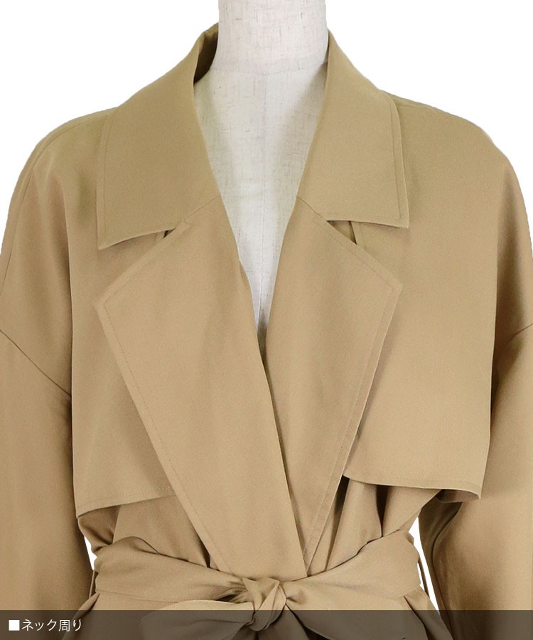 トレンチコート レディース きれいめ コート トレンチ ロング 秋 フォーマル オーバーサイズとろみトレンチ ベージュ Ninarobe ニーナローブ Ncoe49 パーティードレスretica 通販 Yahoo ショッピング