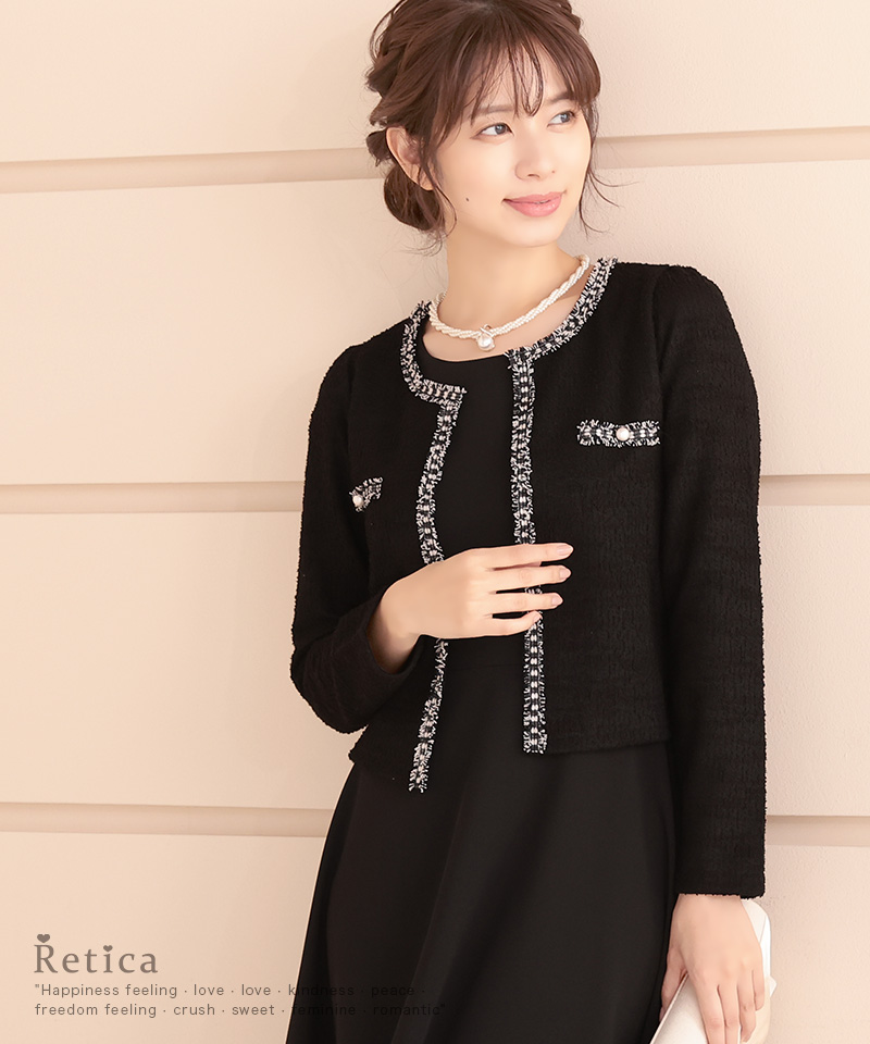 KOEISTORE ボレロ レディース ジャケット 黒 パーティー