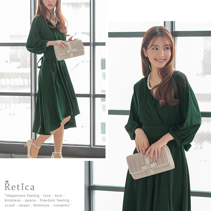 お1人様1点限り パーティードレス 結婚式 フォーマル お呼ばれ 二次会 卒業式 入学式 体型カバー フォーマル ワンピース 代 30代 40代 フレア 謝恩会 Retica レティカ 50 Off Kuljic Com