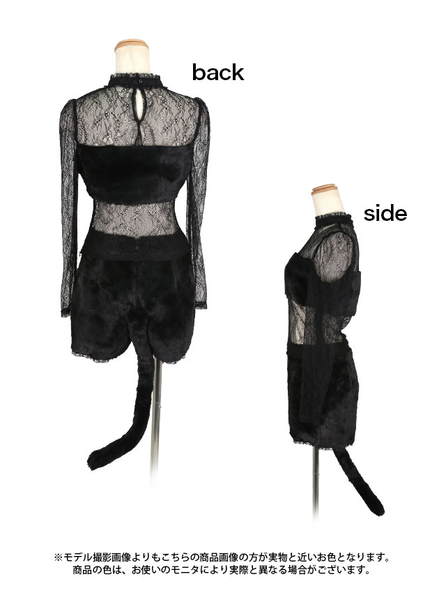 コスプレ ハロウィン 2022 アニマル ねこ 程よく魅せ コスプレ衣装 5点