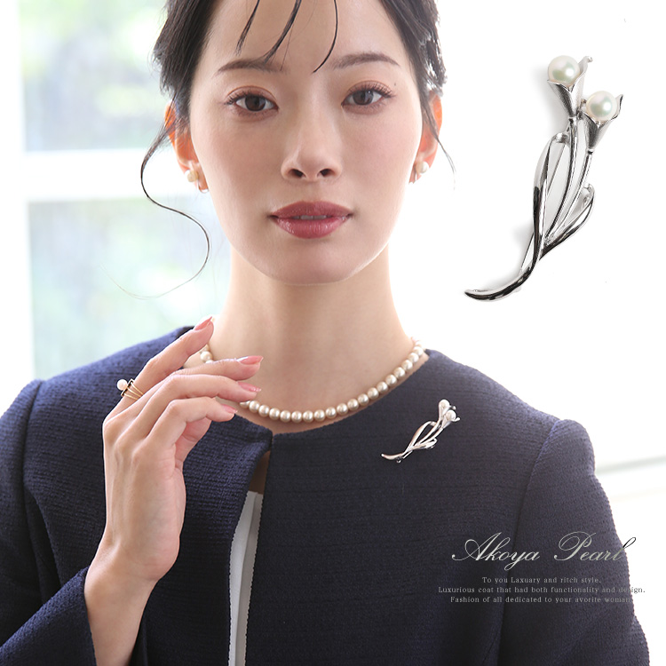 レディース　アクセサリー　プローチ　真珠　宝石　プローチ59点まとめ売り Moonlight ブローチ | Moon Label - 大月真珠オンラインショップ